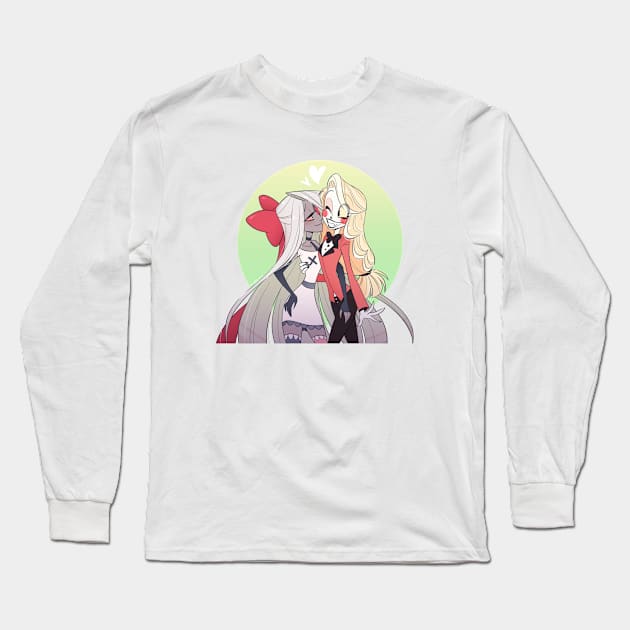 hazbin hotel Vaggie/Charlie Long Sleeve T-Shirt by quere